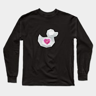 Duckstream 2021, Pink Heart Long Sleeve T-Shirt